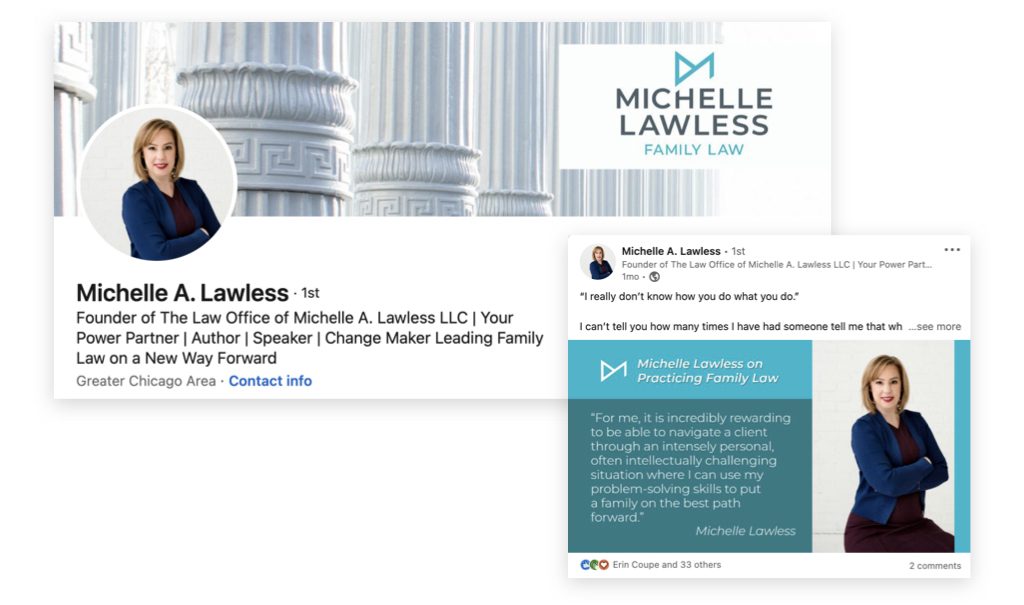 Michelle Lawless - Client Story - Social Media Posts